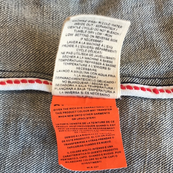 Vintage Parasuco denim jacket with grommet detail. Size medium - Picture 6 of 12